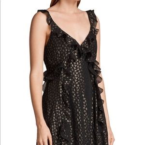 Adorable all saints Darrell ruffle dress size 2